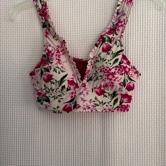 MOSSIMO Pink floral crop top size S. - Picture 2 of 4